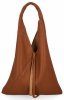 Torebka Skórzana Shopper Bag z Etui Ruda